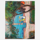 Edvard Munch - Tanz am Strand Fleecedecke (Vorderseite)