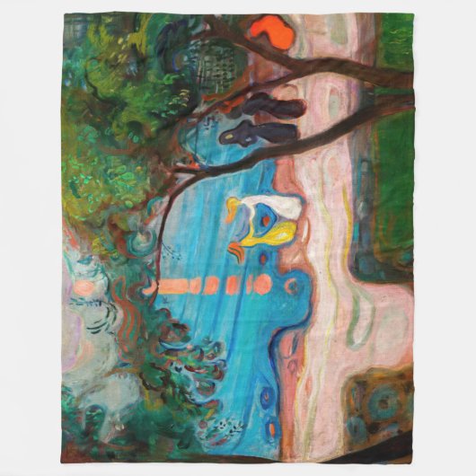 Edvard Munch - Tanz am Strand Fleecedecke (Vorderseite)