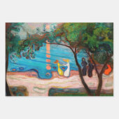 Edvard Munch - Tanz am Strand Geschenkpapier Set (Vorderseite)