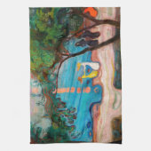 Edvard Munch - Tanz am Strand Geschirrtuch (Vertikal)