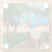 Edvard Munch - Tanz am Strand Glasuntersetzer (Rückseite)