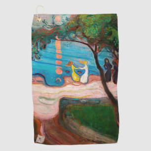 Edvard Munch - Tanz am Strand Golfhandtuch