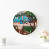 Edvard Munch - Tanz am Strand Große Wanduhr (Zuhause)
