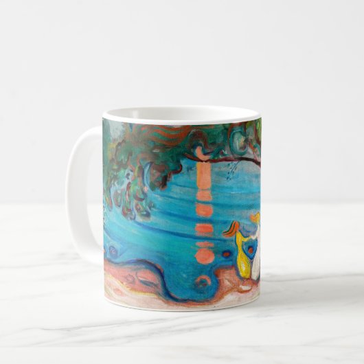 Edvard Munch - Tanz am Strand Kaffeetasse (Vorderseite Links)