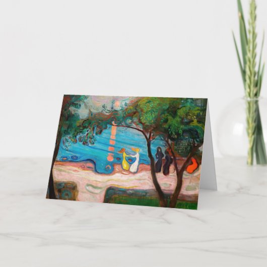 Edvard Munch - Tanz am Strand Karte (Vorderseite)