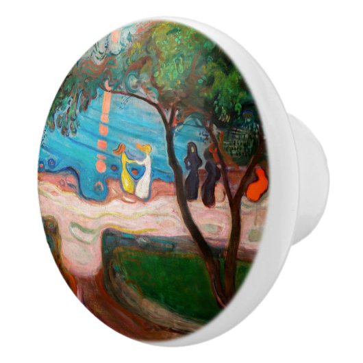 Edvard Munch - Tanz am Strand Keramikknauf (Rechts)