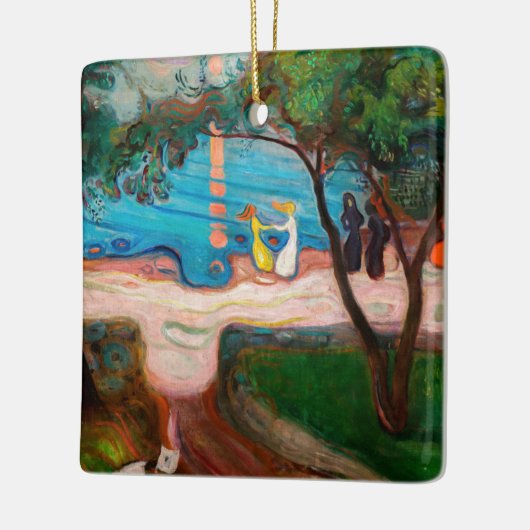 Edvard Munch - Tanz am Strand Keramikornament (Links)