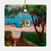 Edvard Munch - Tanz am Strand Keramikornament (Rückseite)