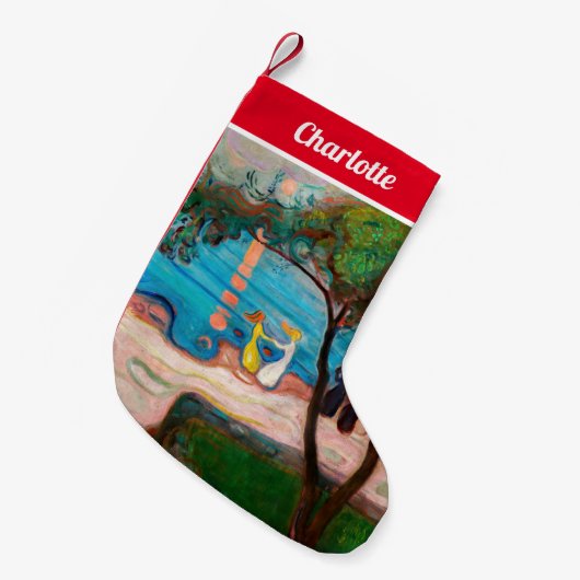 Edvard Munch - Tanz am Strand Kleiner Weihnachtsstrumpf (Vorderansicht (hängend))