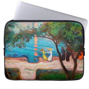 Edvard Munch - Tanz am Strand Laptopschutzhülle