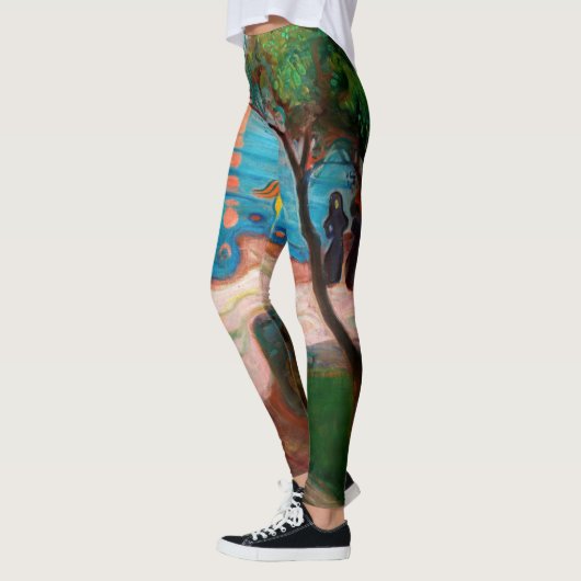 Edvard Munch - Tanz am Strand Leggings (Links)