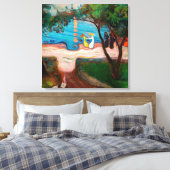 Edvard Munch - Tanz am Strand Leinwanddruck (Insitu (Schlafzimmer))