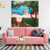 Edvard Munch - Tanz am Strand Leinwanddruck (Insitu (Wohnzimmer))