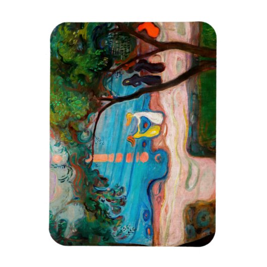 Edvard Munch - Tanz am Strand Magnet (Vertikal)