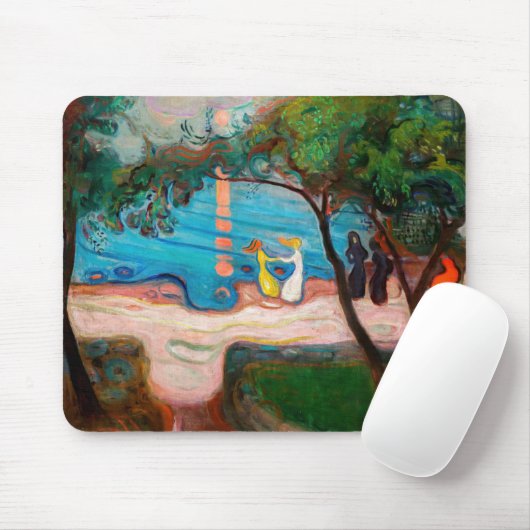 Edvard Munch - Tanz am Strand Mousepad (Mit Mouse)