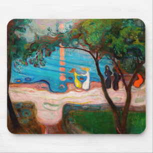 Edvard Munch - Tanz am Strand Mousepad