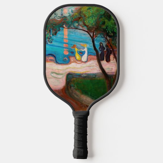 Edvard Munch - Tanz am Strand Pickleball Schläger (Rückseite)