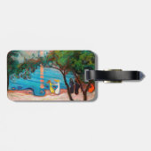 Edvard Munch - Tanz am Strand - QR-Code Gepäckanhänger (Rückseite horizontal)