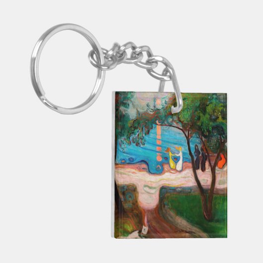Edvard Munch - Tanz am Strand Schlüsselanhänger (Vorderseite links)
