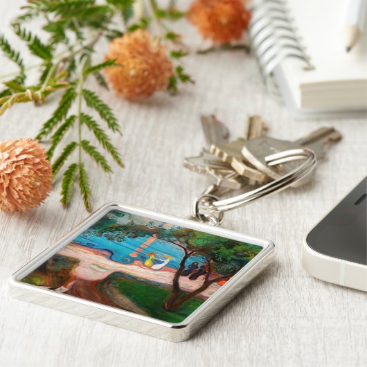 Edvard Munch - Tanz am Strand Schlüsselanhänger (Seite)