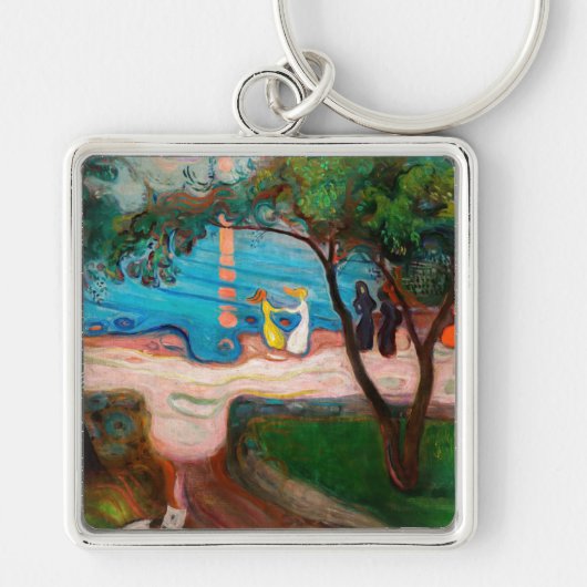 Edvard Munch - Tanz am Strand Schlüsselanhänger (Vorne)