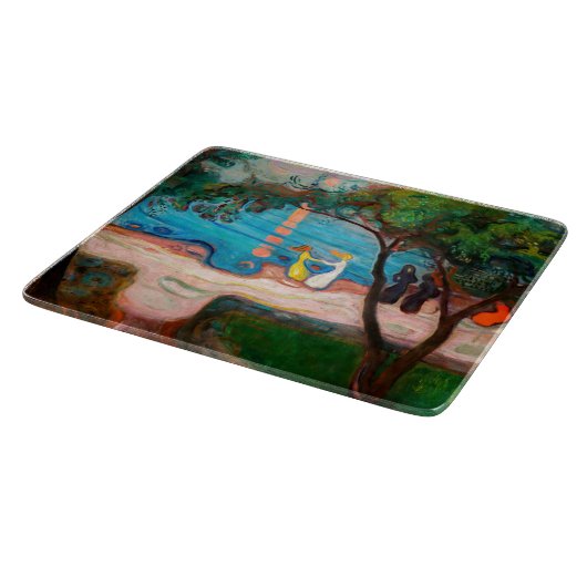 Edvard Munch - Tanz am Strand Schneidebrett (Ecke)