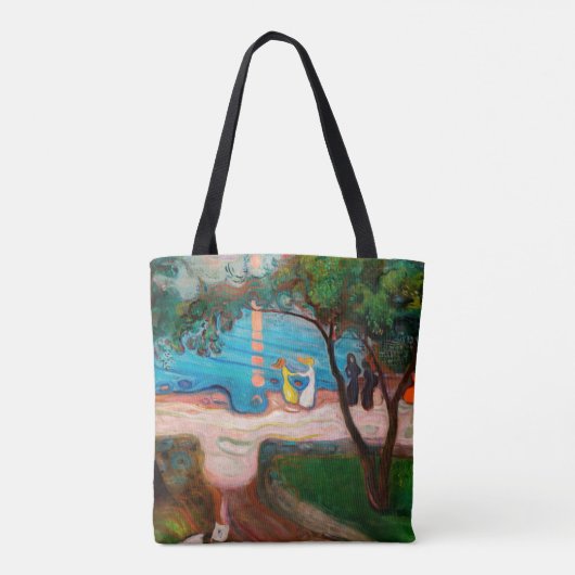 Edvard Munch - Tanz am Strand Tasche (Rückseite)