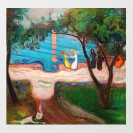 Edvard Munch - Tanz am Strand Wandaufkleber