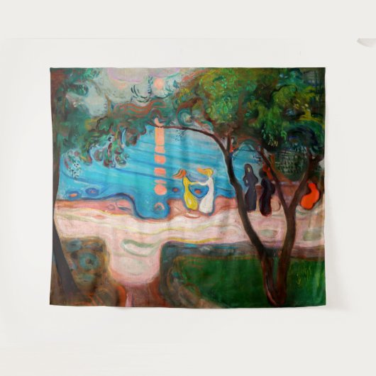 Edvard Munch - Tanz am Strand Wandteppich (Vorderseite (Horizontal))