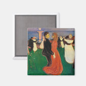 Edvard Munch - Tanz des Lebens Magnet (Vorderseite/Rückseite)