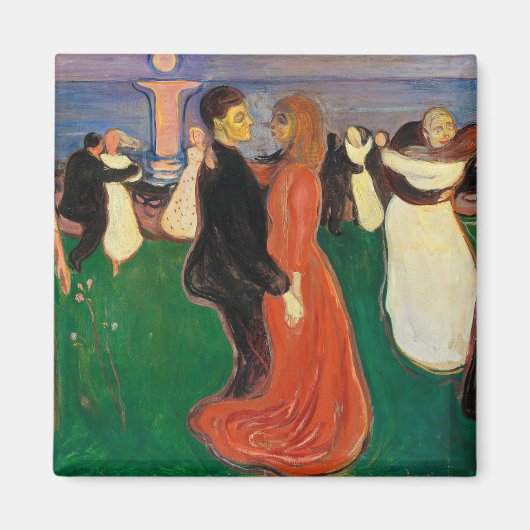 Edvard Munch - Tanz des Lebens Magnet (Vorne)