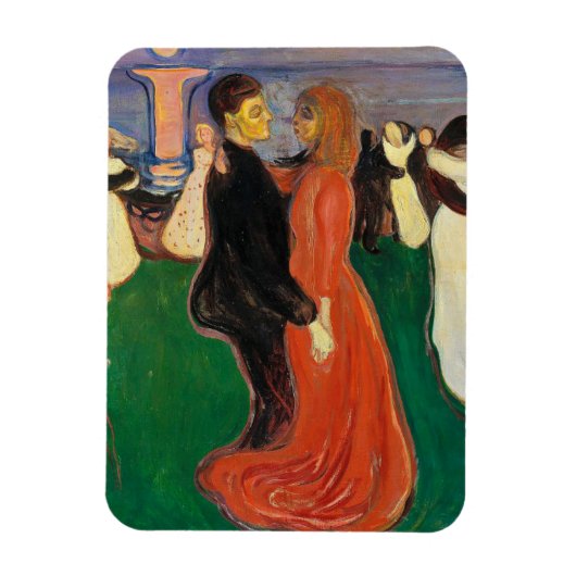 Edvard Munch - Tanz des Lebens Magnet (Vertikal)