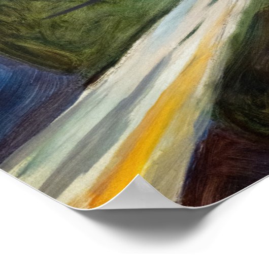 Edvard Munch - The Girls on Bridge Poster (Ecke)