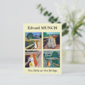 Edvard Munch - The Girls on Bridge Selection Postkarte (Stehend Vorderseite)