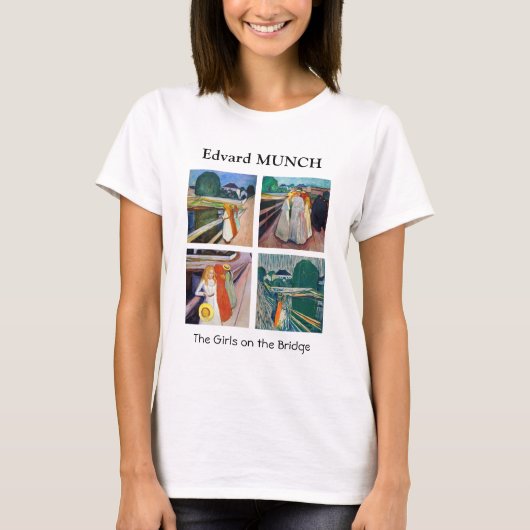 Edvard Munch - The Girls on Bridge Selection T-Shirt (Vorderseite)