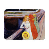 Edvard Munch - The Girls on the Bridge 1901 Magnet (Horizontal)