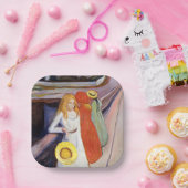 Edvard Munch - The Girls on the Bridge 1901 Pappteller (Party)