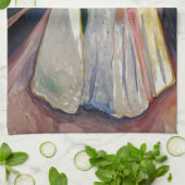 Edvard Munch - The Girls on the Bridge 1903 Geschirrtuch (Gefaltet)