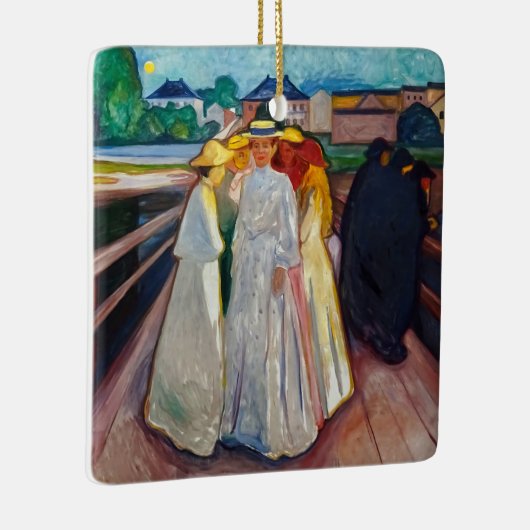 Edvard Munch - The Girls on the Bridge 1903 Keramikornament (Rechts)