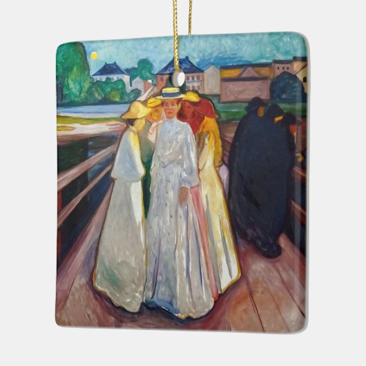 Edvard Munch - The Girls on the Bridge 1903 Keramikornament (Links)