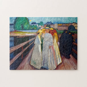 Edvard Munch - The Girls on the Bridge 1903 Puzzle