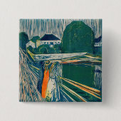 Edvard Munch - The Girls on the Bridge, Lithograph Button (Vorderseite)