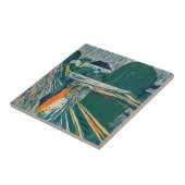 Edvard Munch - The Girls on the Bridge, Lithograph Fliese (Seite)