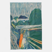 Edvard Munch - The Girls on the Bridge, Lithograph Geschirrtuch (Vertikal)