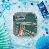 Edvard Munch - The Girls on the Bridge, Lithograph Pappteller (Party)