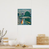 Edvard Munch - The Girls on the Bridge, Lithograph Poster (Küche)