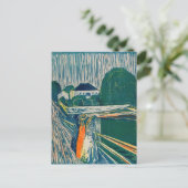 Edvard Munch - The Girls on the Bridge, Lithograph Postkarte (Stehend Vorderseite)