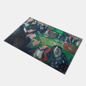 Edvard Munch - The Roulette Table in Monte Carlo Fußmatte (Schrägansicht)