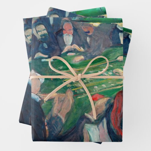 Edvard Munch - The Roulette Table in Monte Carlo Geschenkpapier Set (Beispiel)