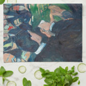 Edvard Munch - The Roulette Table in Monte Carlo Geschirrtuch (Gefaltet)